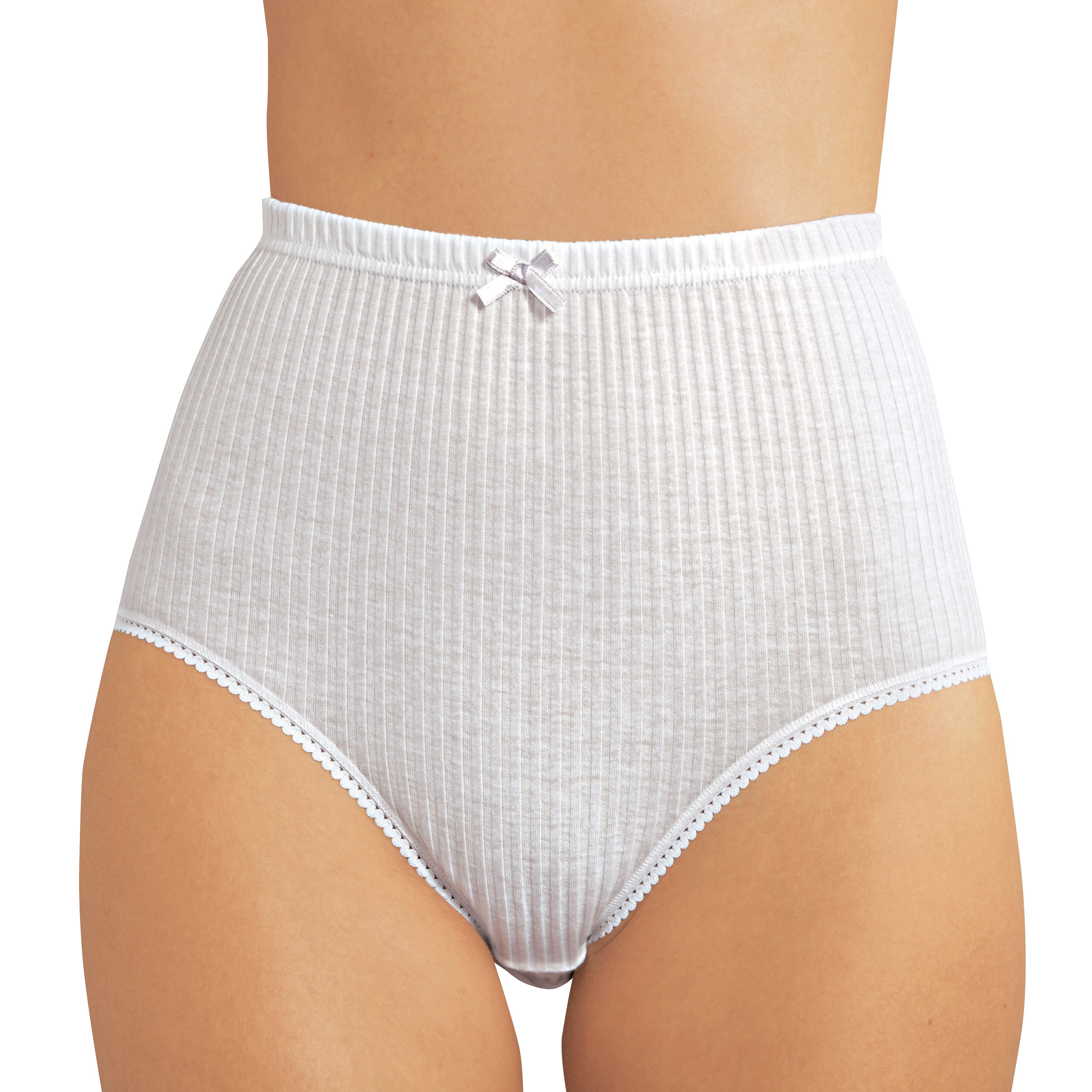 Le lot de 5 culottes coton en maille cotelee extensible