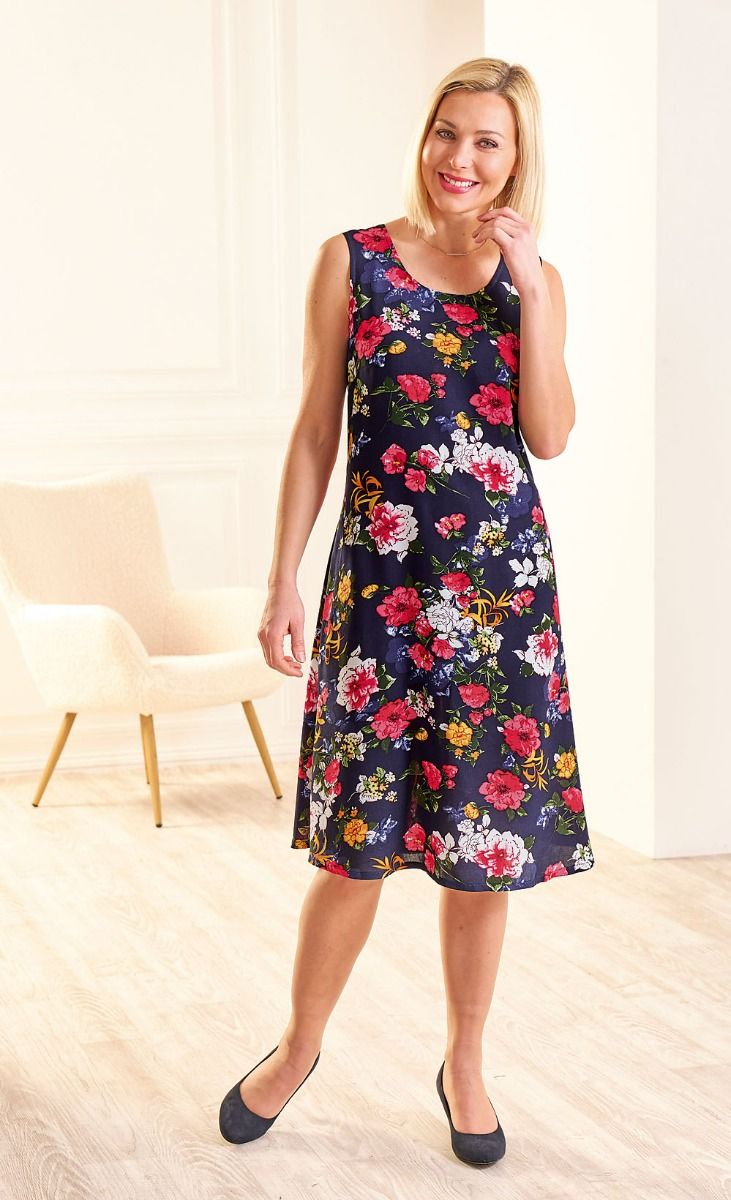 Robe fleurie sans manche cheap