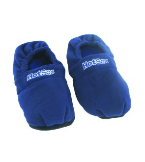 Les chaussons chauffants micro-ondes bleu homme