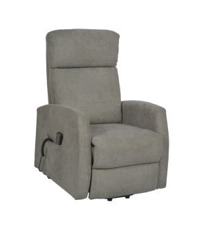 Fauteuil releveur 1 moteur CALVIN velours chiné taupe