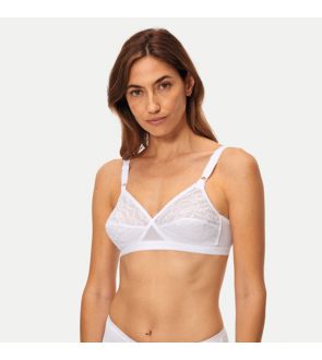 Le soutien-gorge coeur croisé classique Playtex blanc