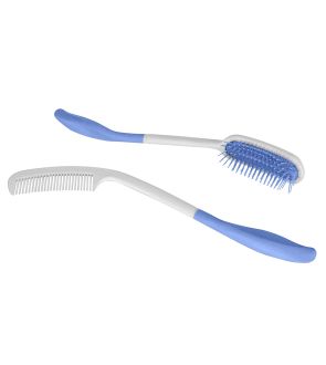 La brosse et le peigne manche long