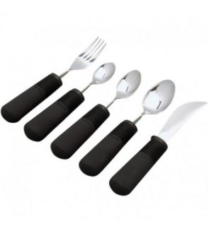 Ensemble 3 couverts ergonomiques Amefa prise de repas facile