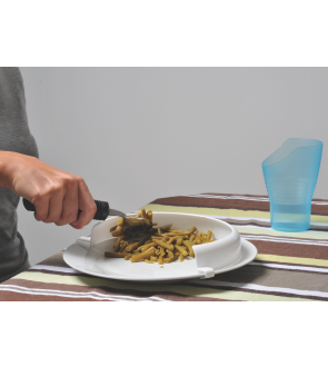 Rebord d'assiette incurvé