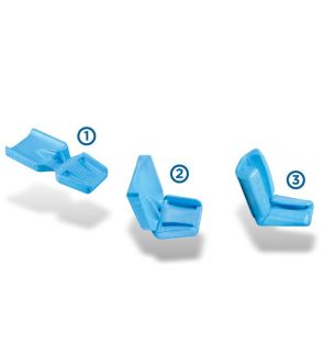 Coussin séparateur pour les jambes en mousse viscoélastique , 1 unité –  ObusForme : Produits de positionnement